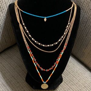 Charlie Paige Vibrant Beaded Necklace Set